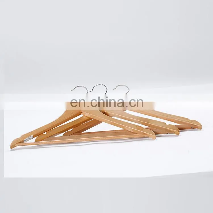 Honeyson Hotel Anti Theft Wooden Clothes Coat Hanger Hot Sale