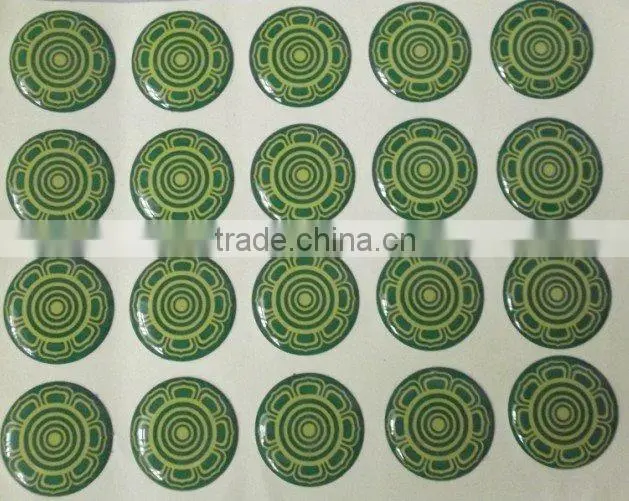 best selling factory manufacture epoxy dome sticker & professional custom epoxy sticker