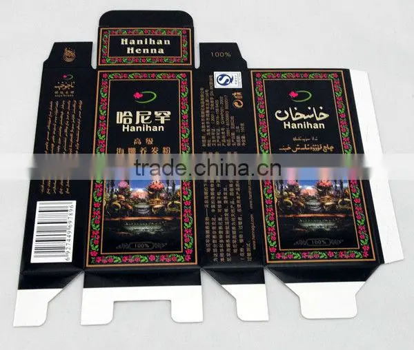 black color special design paper box