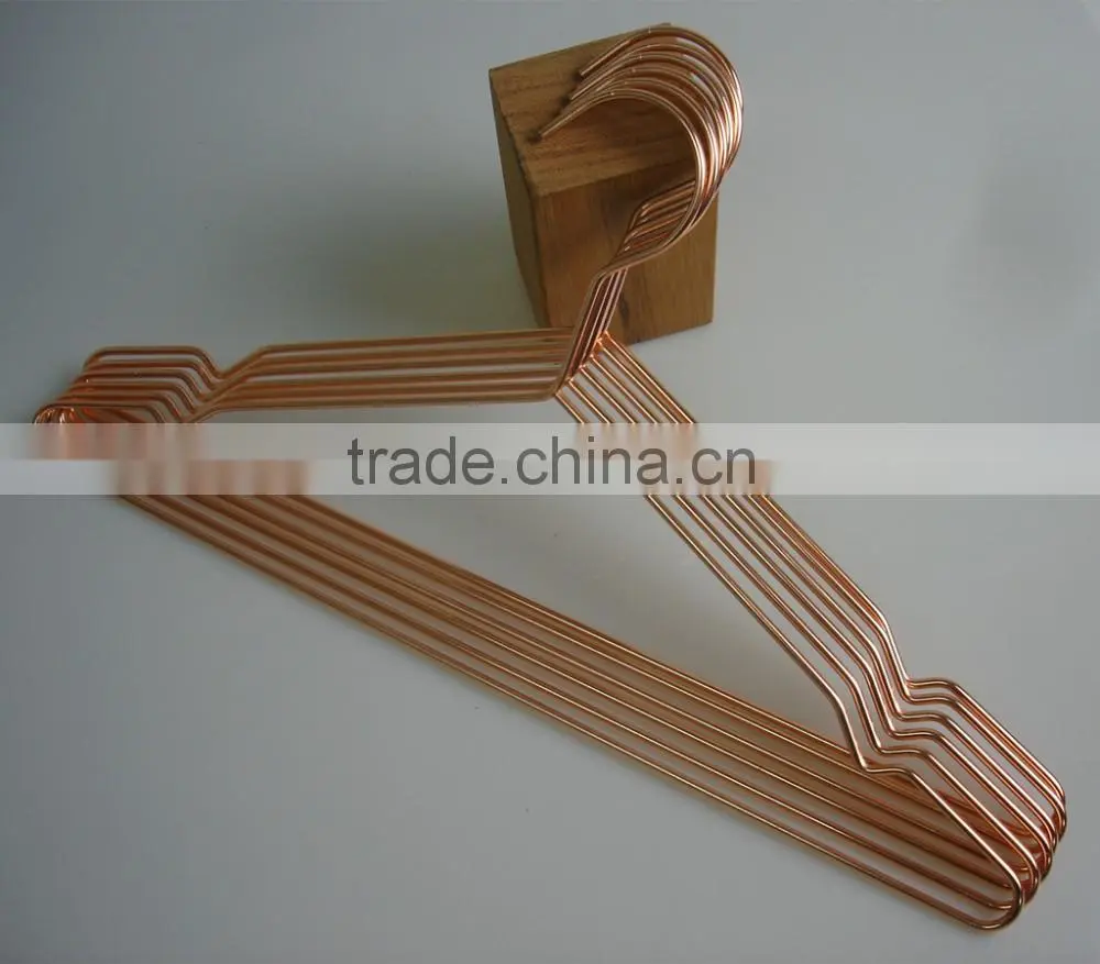 rose gold copper metal hanger