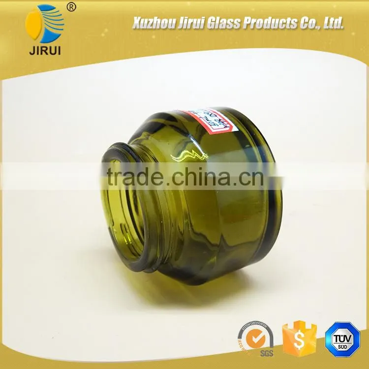 50ml green glass cream jar