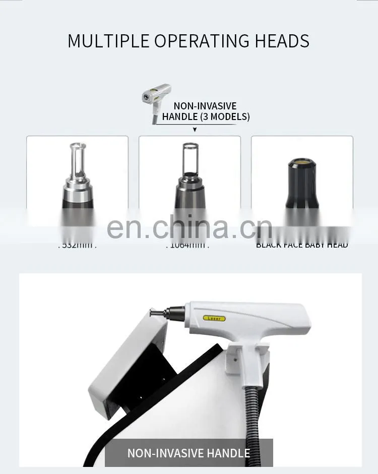 Non Invasive Tattoo Removal Laser Instrument Double Head Q Switch ND Yag Laser Machine Eyebrow Pigment Removal Beauty Instrument
