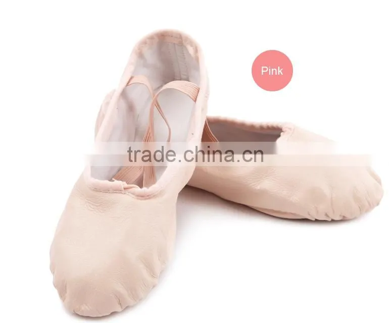 Wholesale Full Leather Split-sole Ballet Slippers (5130)