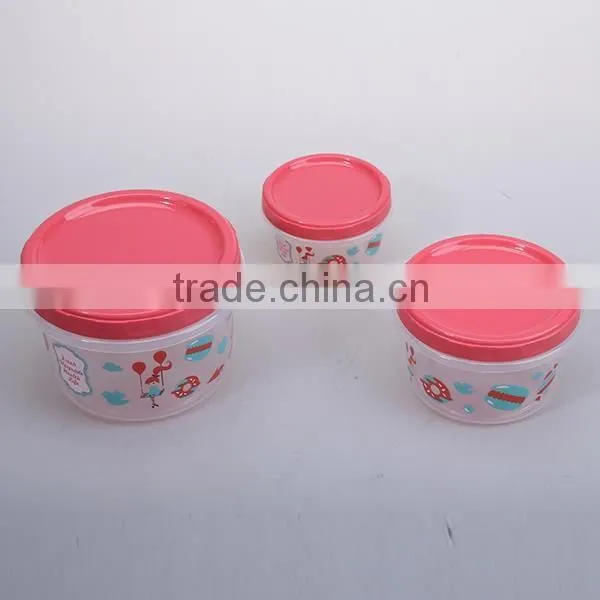 250+500+1000ML plastic pp lunch box vegetable and fruit fresh keeping box