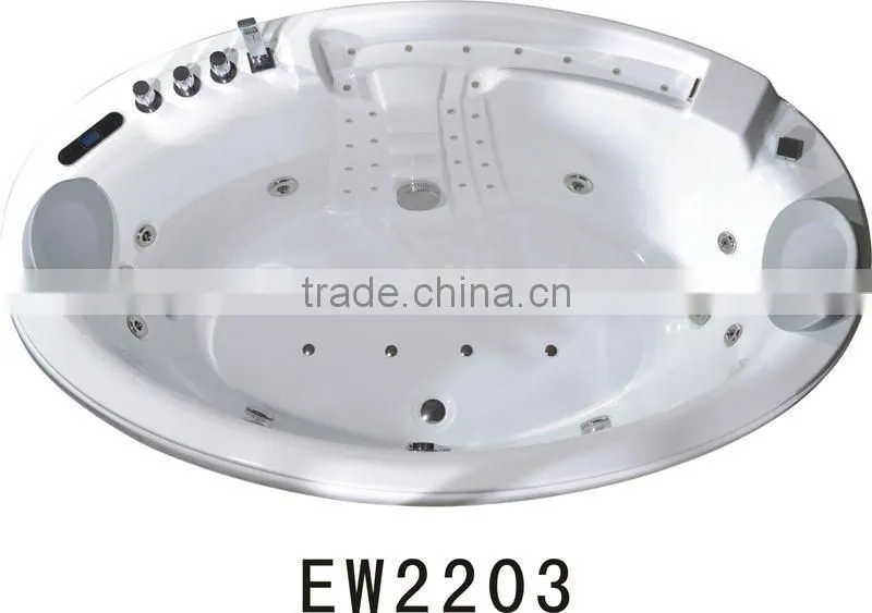 Indoor whirlpool bathtub