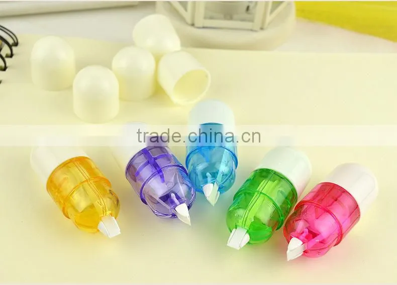 Creative Capsules shape correction tape Students Mini Correction Tape Packing 5pcs/set nontoxic friendly enviornment use assure