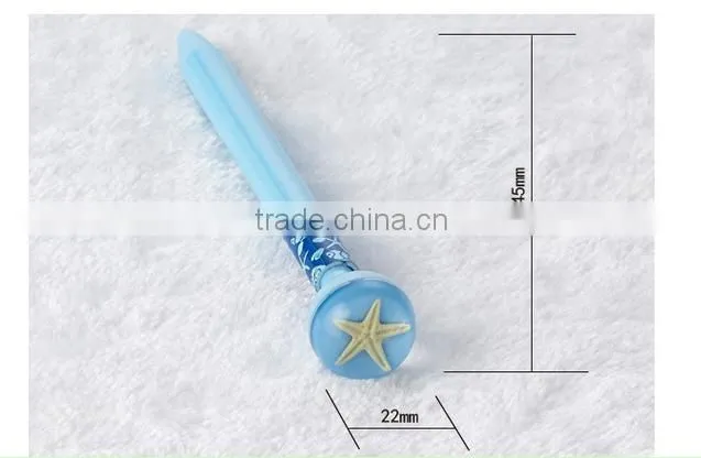 Flower Ball Pen ballpoint pen with resin button for office suppliers