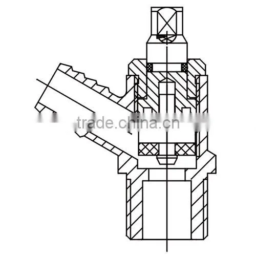 HR4080 factory manufacture forged brass water drain stop valve