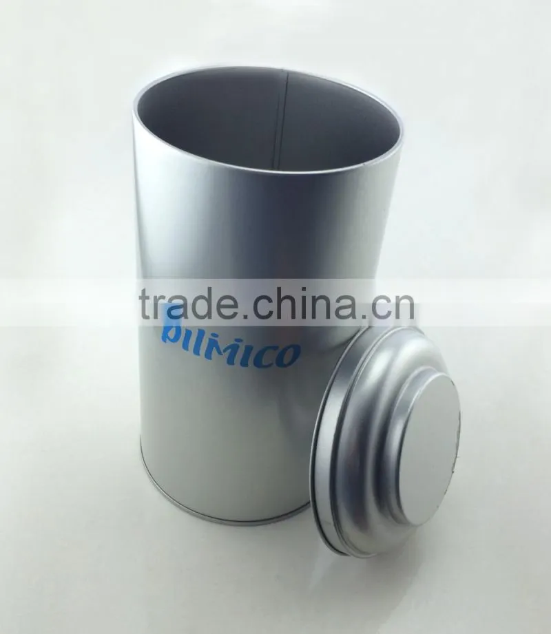 Wholesale blank round tea tin box chinese tea tin box