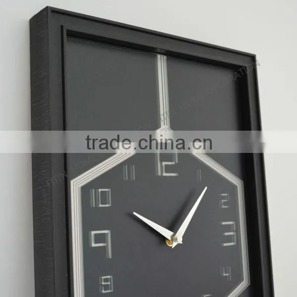 real time clock leather wall clock