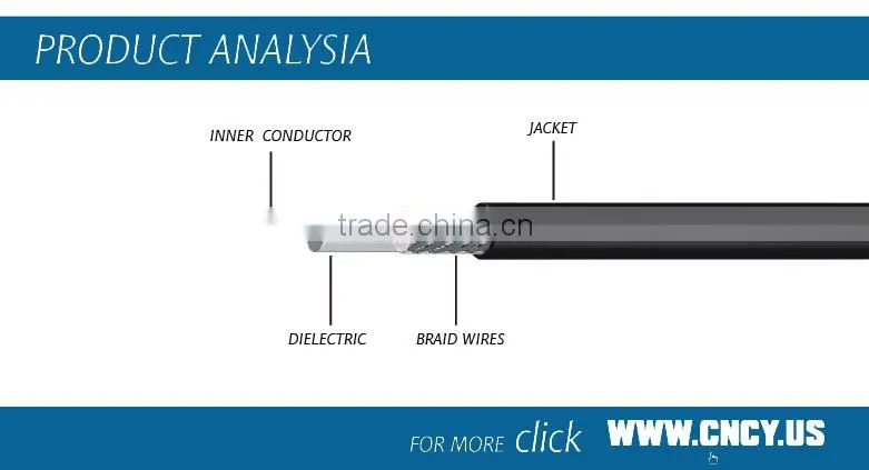 Low loss 50 Ohms coaxial cable RG213 for telecom system use