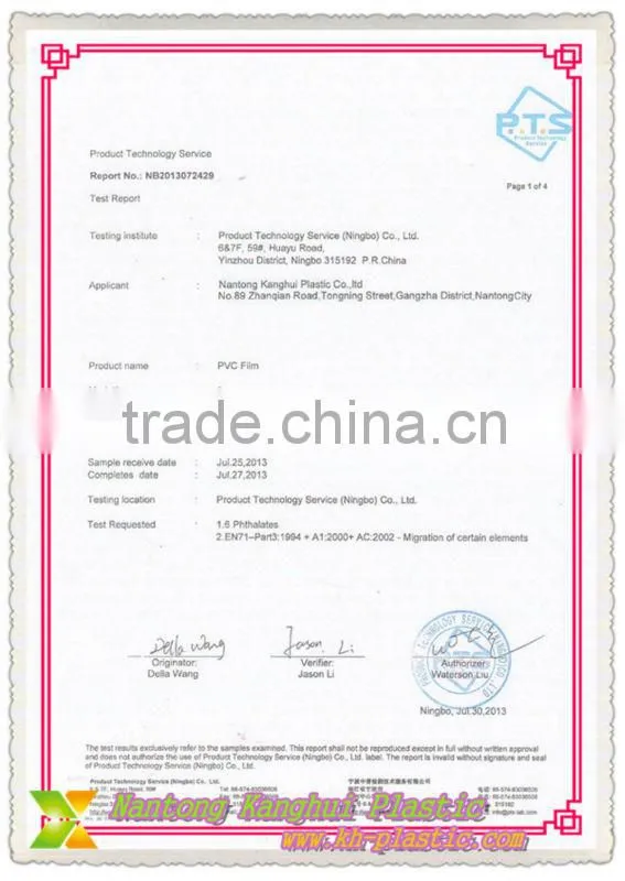 super clear pvc film
