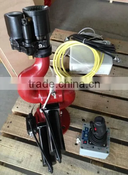 Electric and remote control fire water cannon,powerful flow,application on fire fighting,water truck or riot control