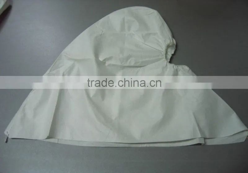 Disposable microporous SF breathable protective Hood with elastic head cover face cove