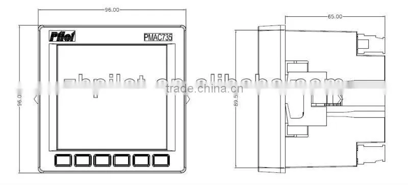 PMAC735 modbus rs485 promotional power meter