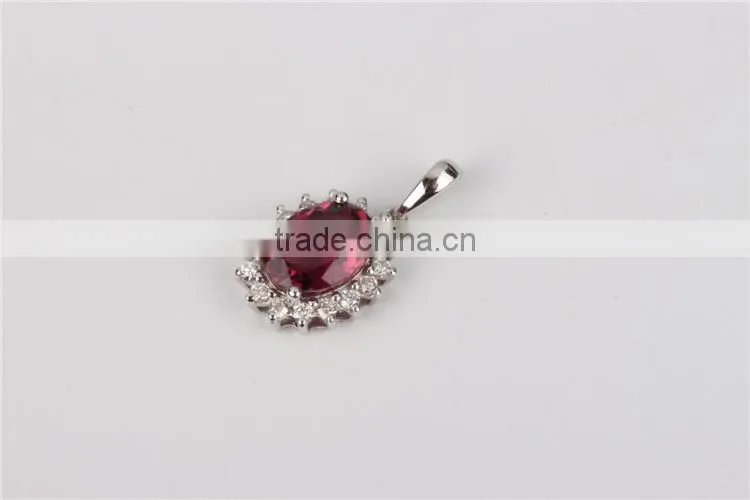 Luxurious American 18k white gold diamond jewelry fashion Necklace