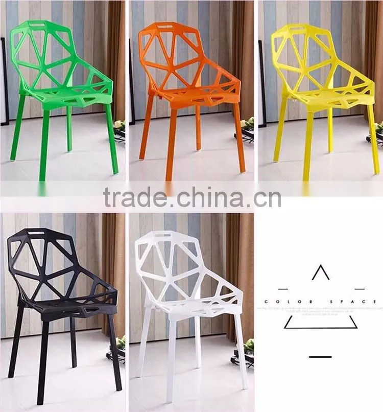 Wholesale Modern Colorful Stacking Dining Living Room Famous Design Pp Plastic Chair