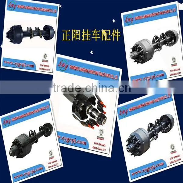 zhengyang factory price signature product American type axle for semi-trailer