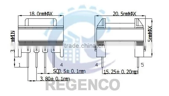 High Frequency Transformer EF-16
