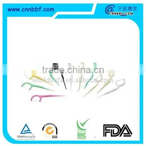 Made in China various styles plastic dental floss pick floss holders