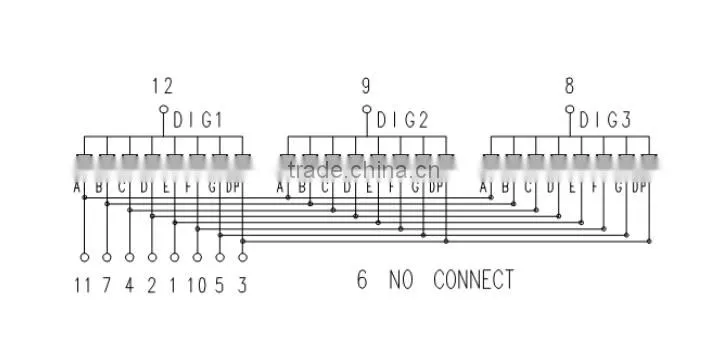 NEWSHINE 0.56" 3 digit 7 segment display