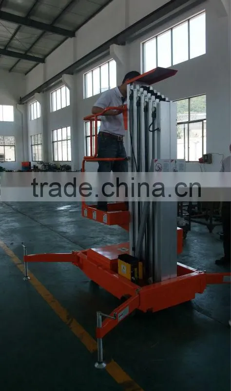 Mobile electric aluminum aerial lifting work platform