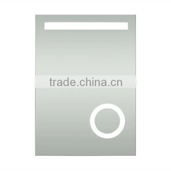 IP44 CE Frameless Bathroom LED Mirror with 3x Magnifier