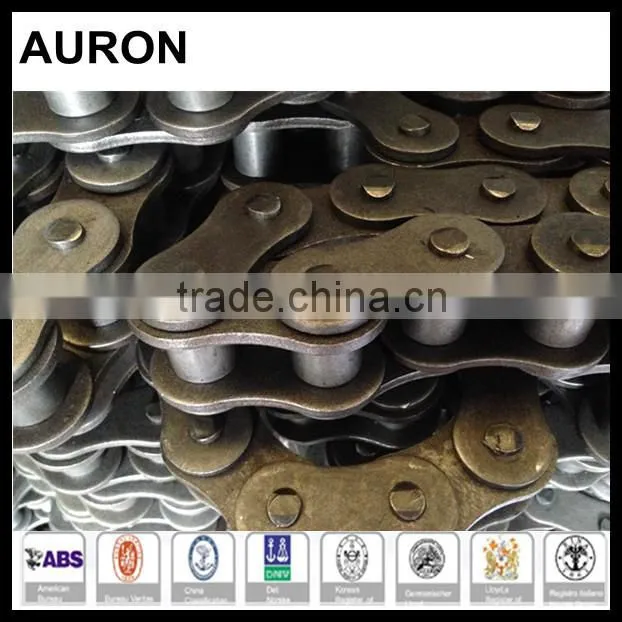 AURON/HEAWELL ABS BV GL DNV ISO OHSAS CE short pitch motor bike chain/high precision motor chain/roller link chain