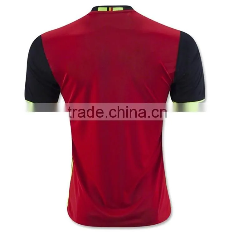 Newest European Cup home and Away Belgium thailand national team soccer jersey