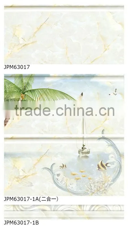 foshan bathroom flower decoration ceramic tiles 30x60