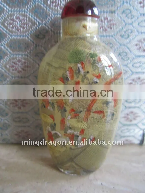 Chinese Traditional snuff box c/w Picture
