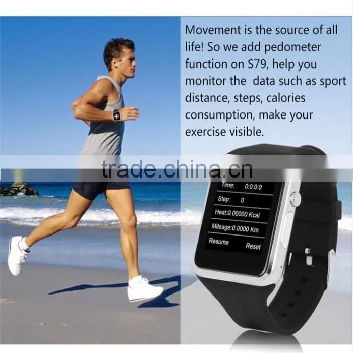 2016 Cheap Smart Watch Bluetooth Android Wrist Watch Phone GSM 2G 1.54'' Capacitance Touch Screen 1.3M Camera