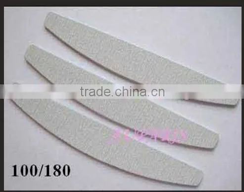 Factory priceProfessional High quality White Sanding Zebra custom printed nail file100/180,80/80