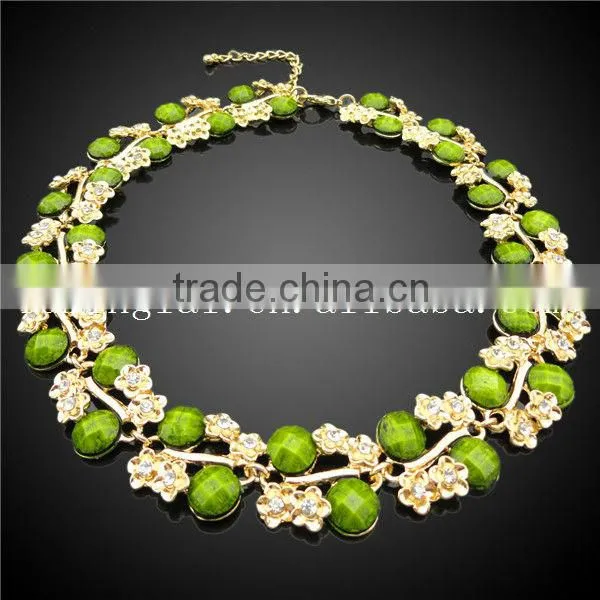 African fashion resin jewelry real flowers bridal jewelry set for wedding
