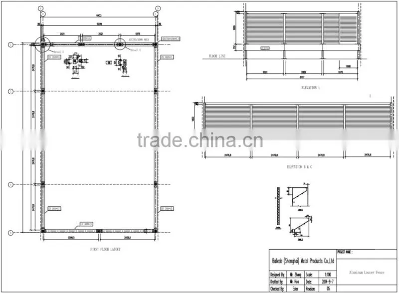 prefabricated premium aluminum cast fence manufacturer