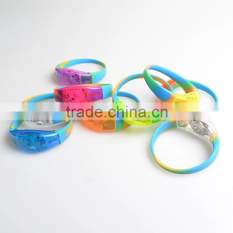 Camouflage silicone luminous bracelet,Remote control models,silicone lovers luminous bracelet