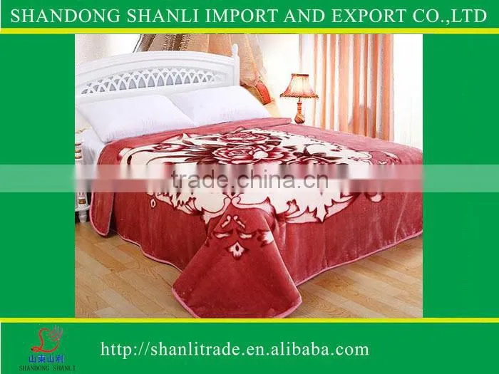 1Ply Printed Raschel Blanket/Korean Mink Blanket