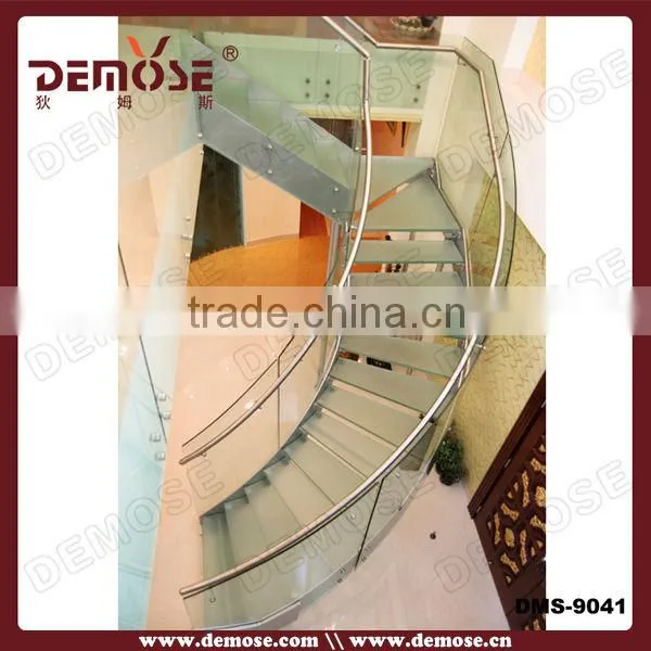 prefab glass pet stairs/railings for indoor stairs price