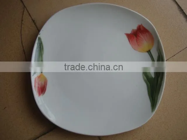 ceramic porcelain moonlight plate / ceramic porcelain fruit plate