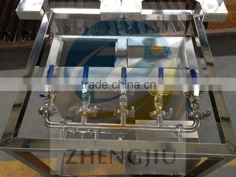 Stainless Steel Manual Two Station Beer Keg Washer with Barrel Three-phrase 220V 50 Hz