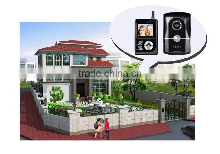 IP55 Waterproof Design 12 Ringtones Camera Intercom Doorbell Video Doorphone with ID Cards