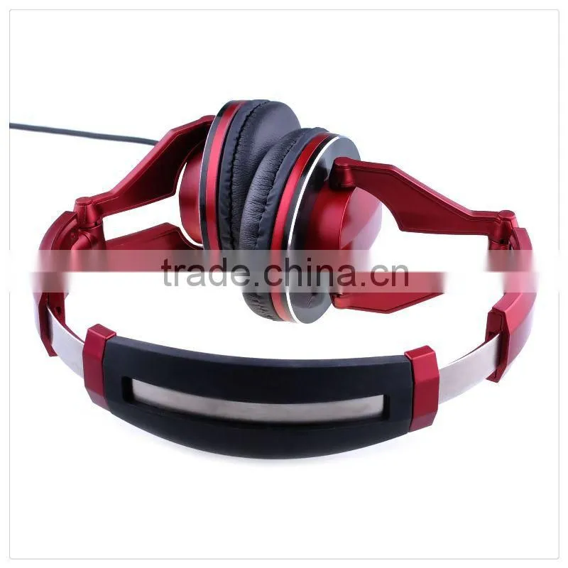 Professional DJ headset foldable headband headphone with stereo 3.5mm gold-plate jack headphones E-H009