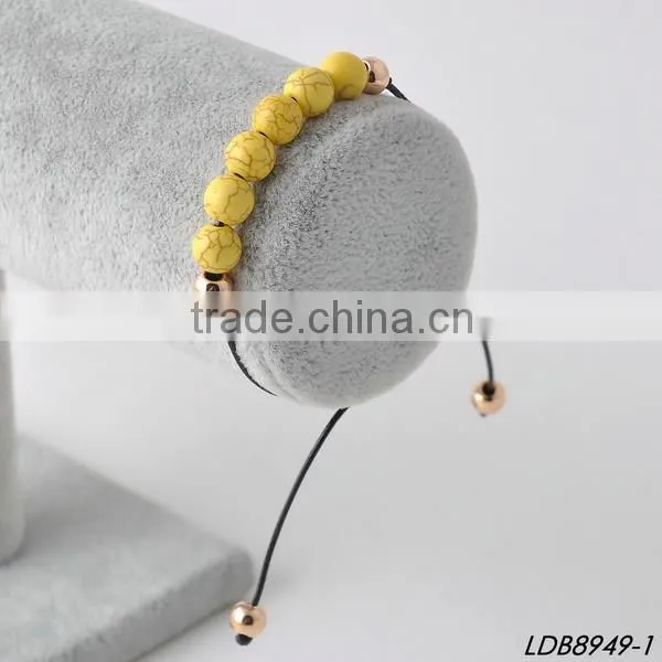 2016 Handmade stretch rope turquoise bracelets