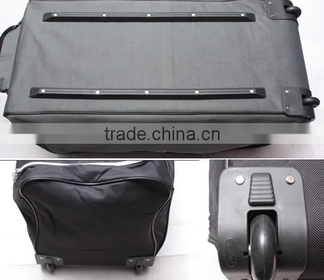 stock stocklot overstock closeout nylon wheeled trolley travel bag