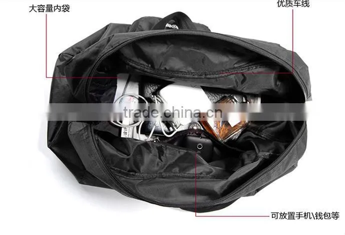 fashion style and black big travel bags low price