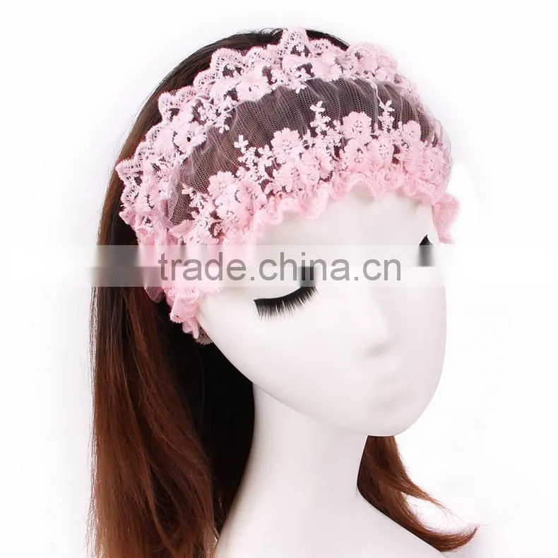 with 11 years manufacture experience design elastic hair bands head wrap for makeup