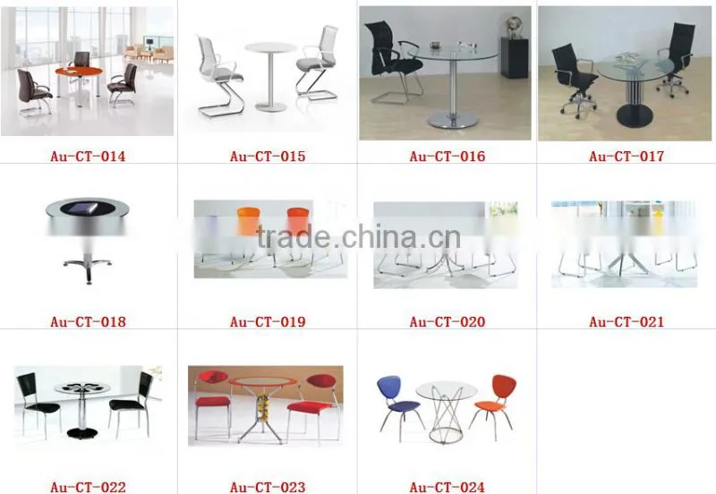 with Metal Base High Quality Round Glass Tea Table
