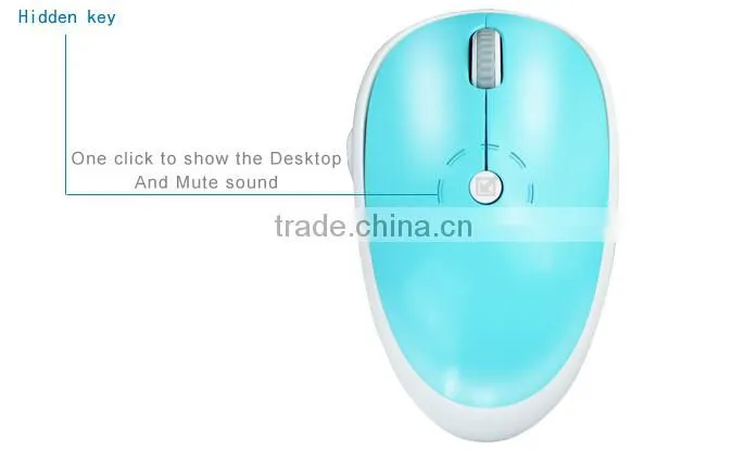 2015 Newest wireless optical mouse with mute function and show desktop function