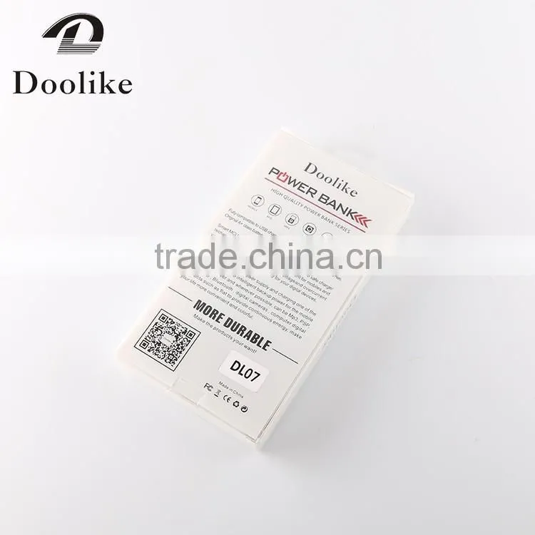 2016 Newest high quality Mobile Power Bank For Phone 4000mA/6000mA/8000mA from Doolike