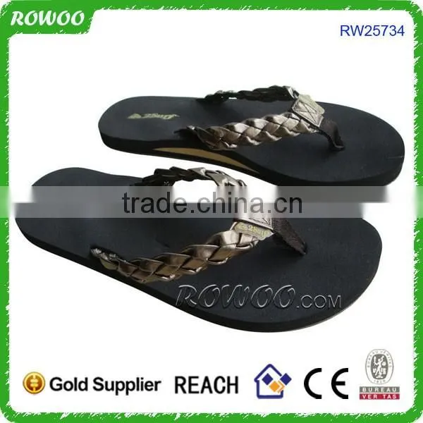 Womens Roman Gladiator Sandals Wedge PU Thongs